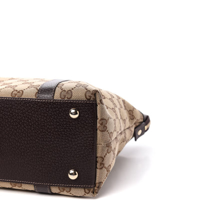 Gucci Monogram Medium Abbey Tote Dark Brown 9 of 11