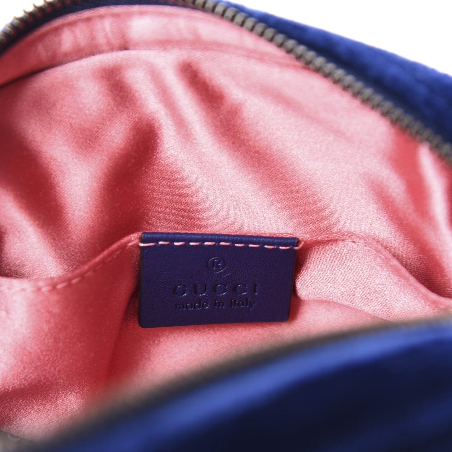 Velvet Matelasse GG Marmont Belt Bag 85 34 Cobalt Blue