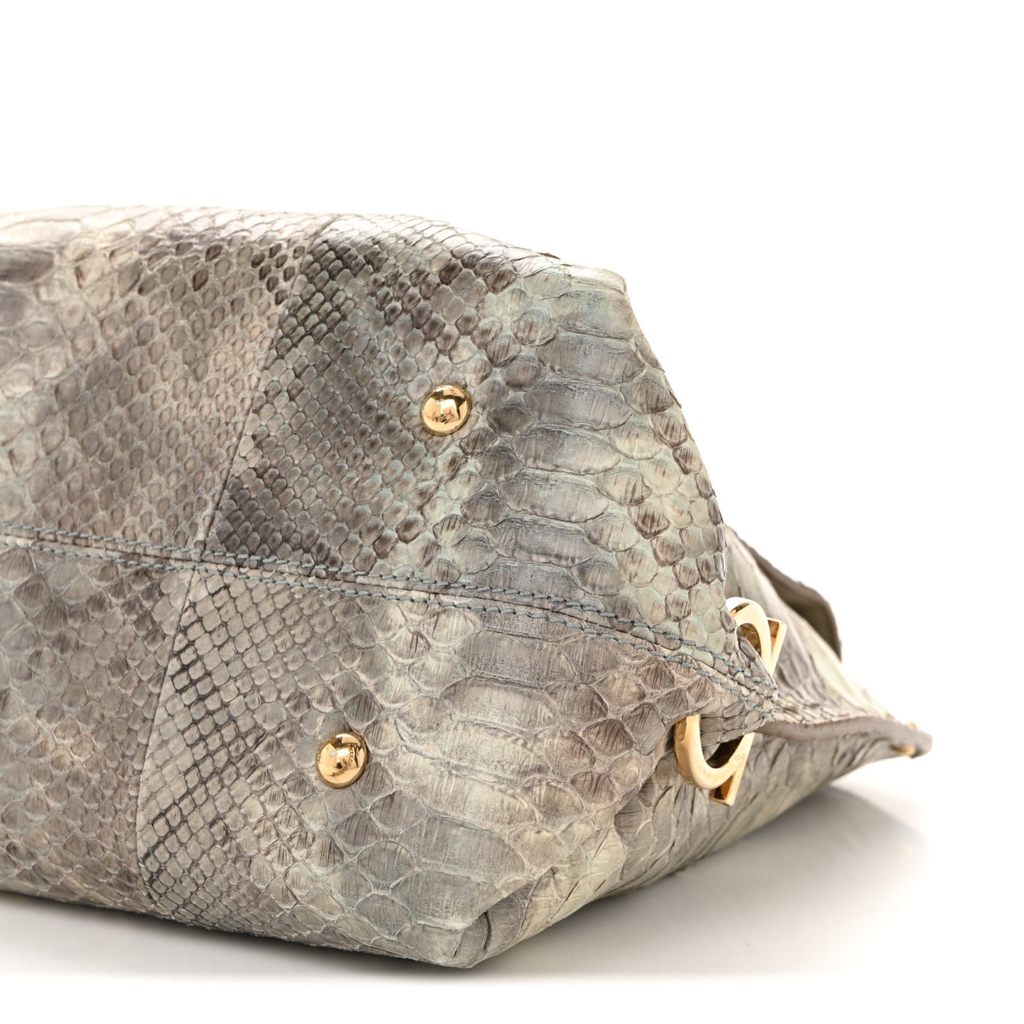 Snakeskin Medium Sofia Satchel Grey Multicolor