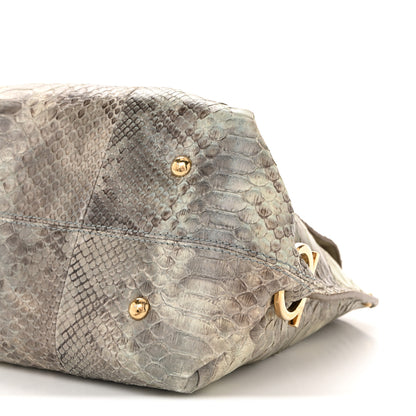 Salvatore Ferragamo Snakeskin Medium Sofia Satchel Grey Multicolor 9 of 13