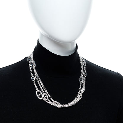 Hermes Sterling Silver Farandole Necklace 160 2 of 8
