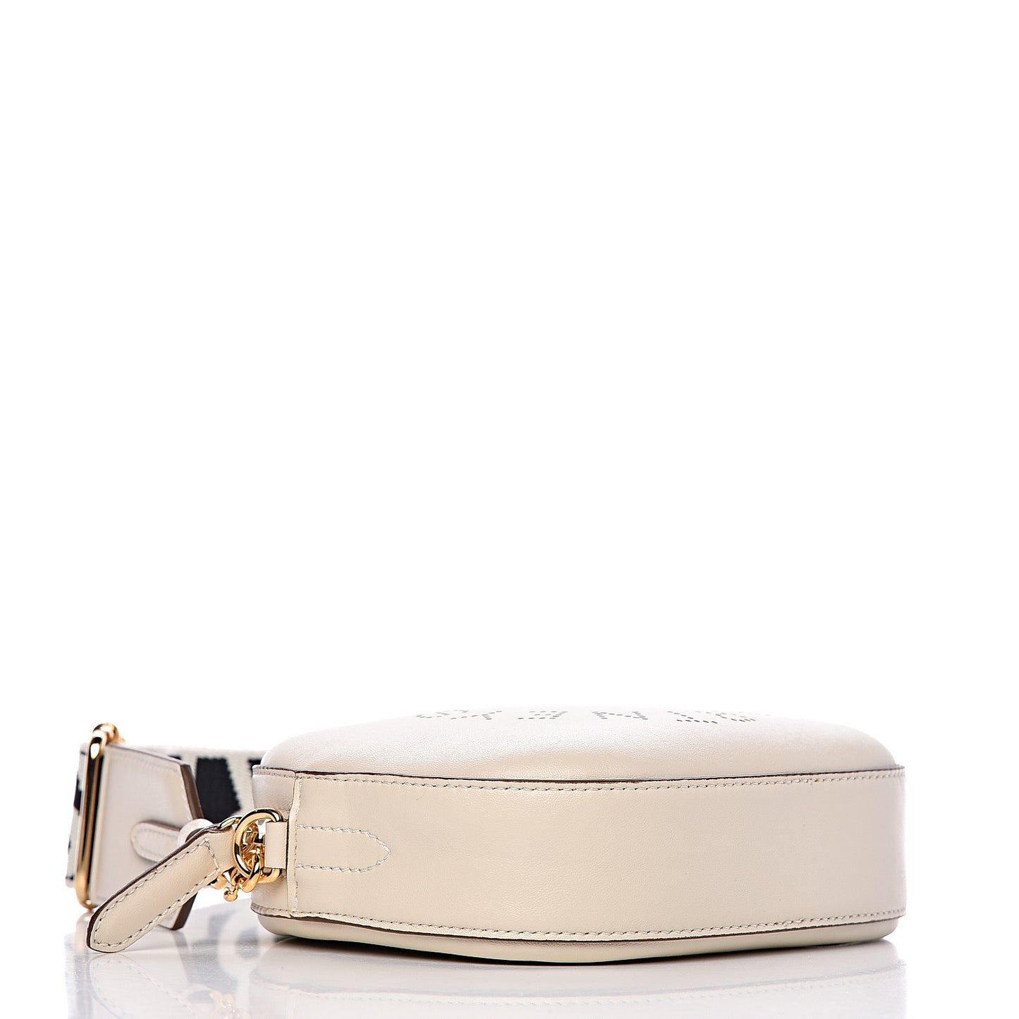 Eco Alter Nappa Perforated Logo Convertible Belt Bag White