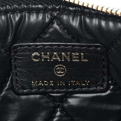 Chanel Lambskin Quilted Small Casino Cosmetic Case Black 6 of 9