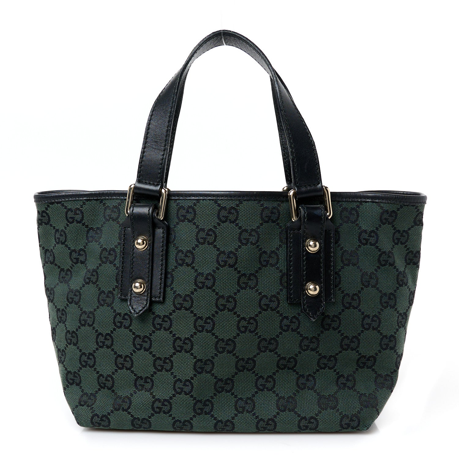 Gucci Monogram Small Jolicoeur Tote Green 1 of 11