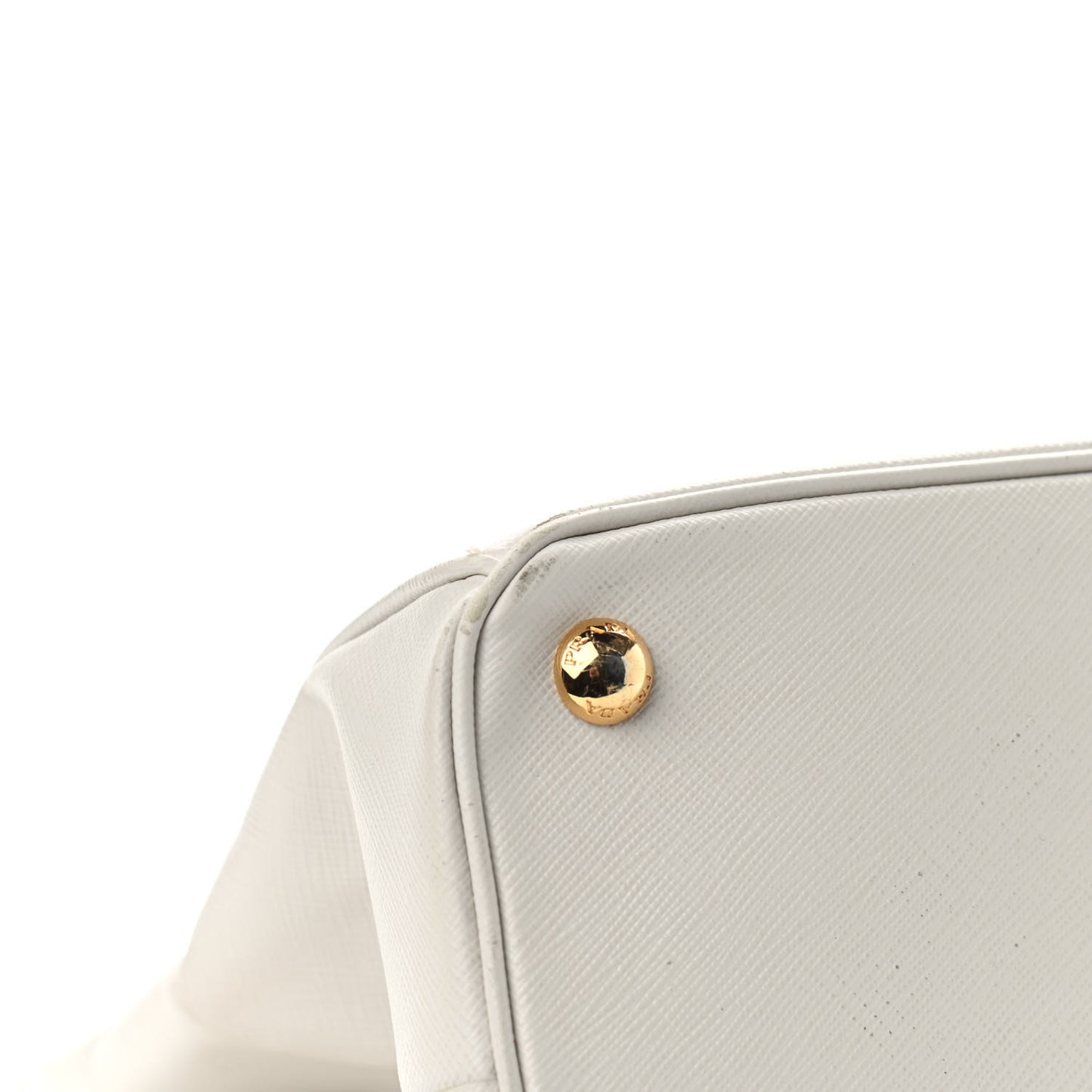 Saffiano Lux Galleria Front Pocket Tote Talco Platino