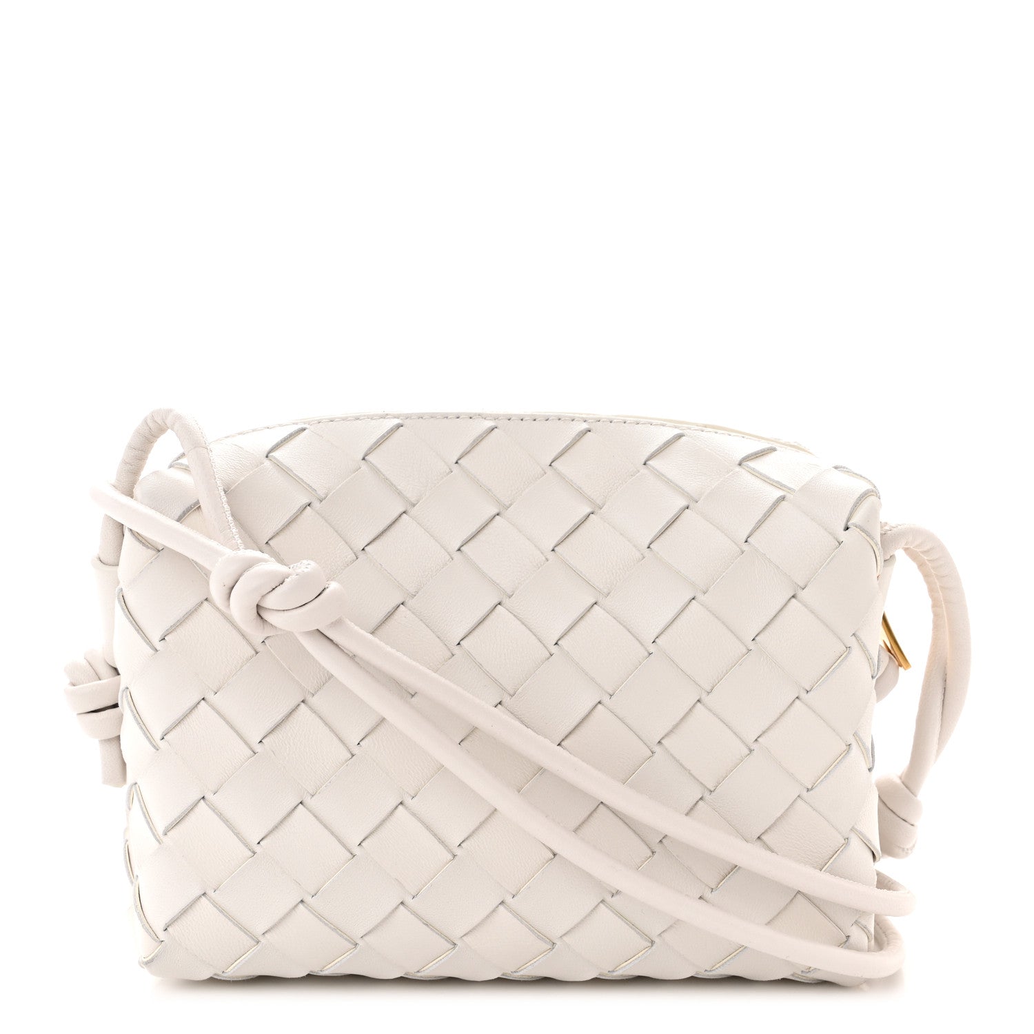 Bottega Veneta Nappa Intrecciato Mini Loop Camera Bag White 1 of 9