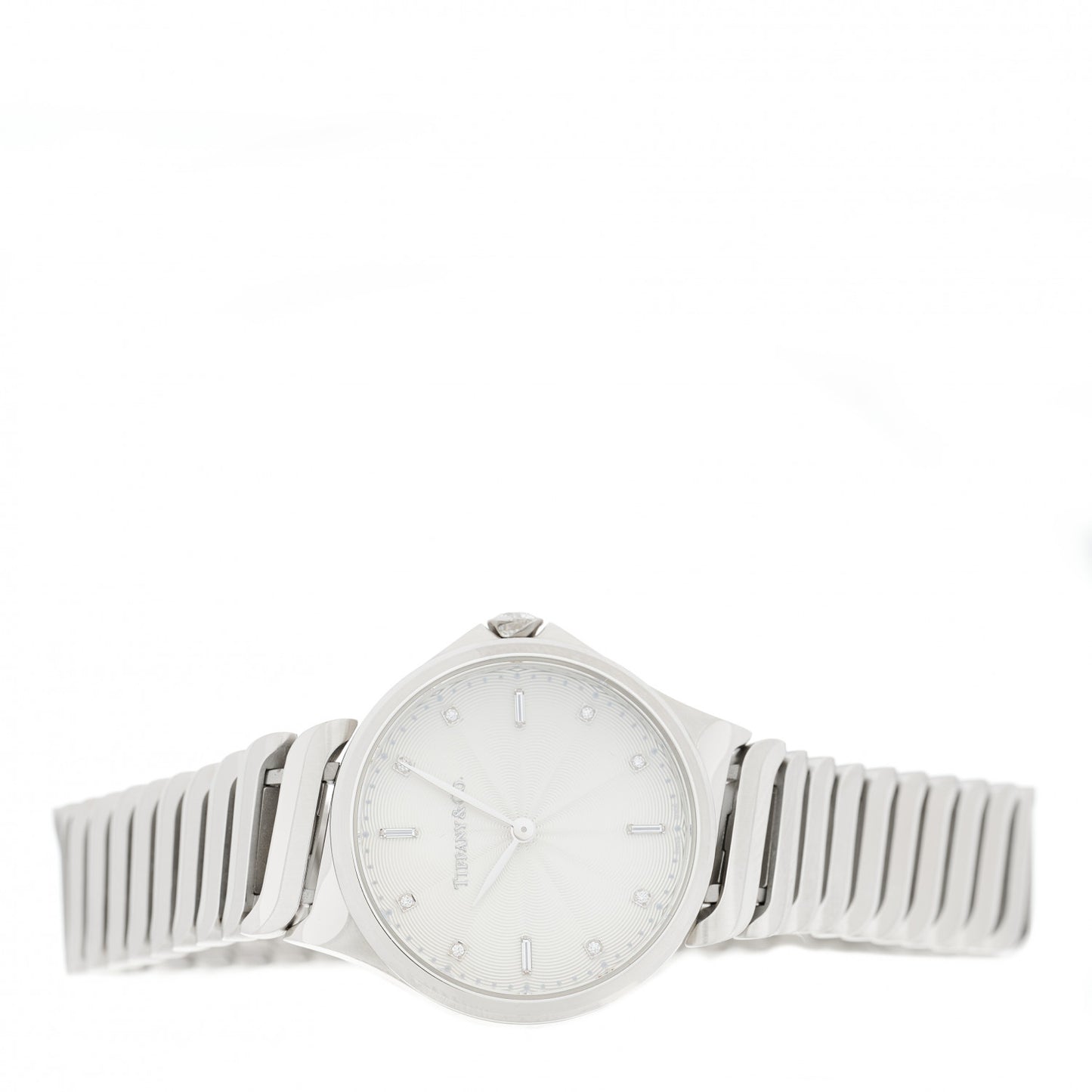 Stainless Steel Diamond 28mm Metro 2-Hand Quartz Watch