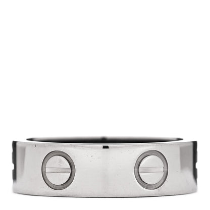 Cartier 18K White Gold 5.5mm LOVE Ring 51 5.75 3 of 5