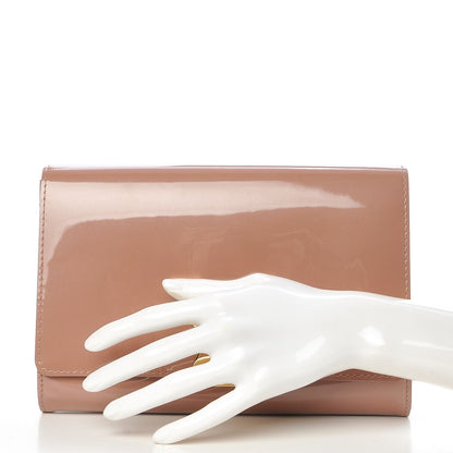 Louis Vuitton Vernis New Sobe Clutch Rose Velours 2 of 6
