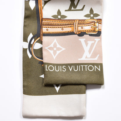 Louis Vuitton Silk Monogram Giant Confidential Bandeau Kaki 2 of 4