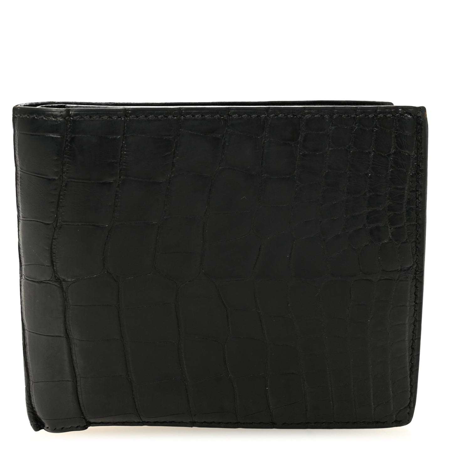 Matte Alligator MC2 Copernic Compact Wallet Black