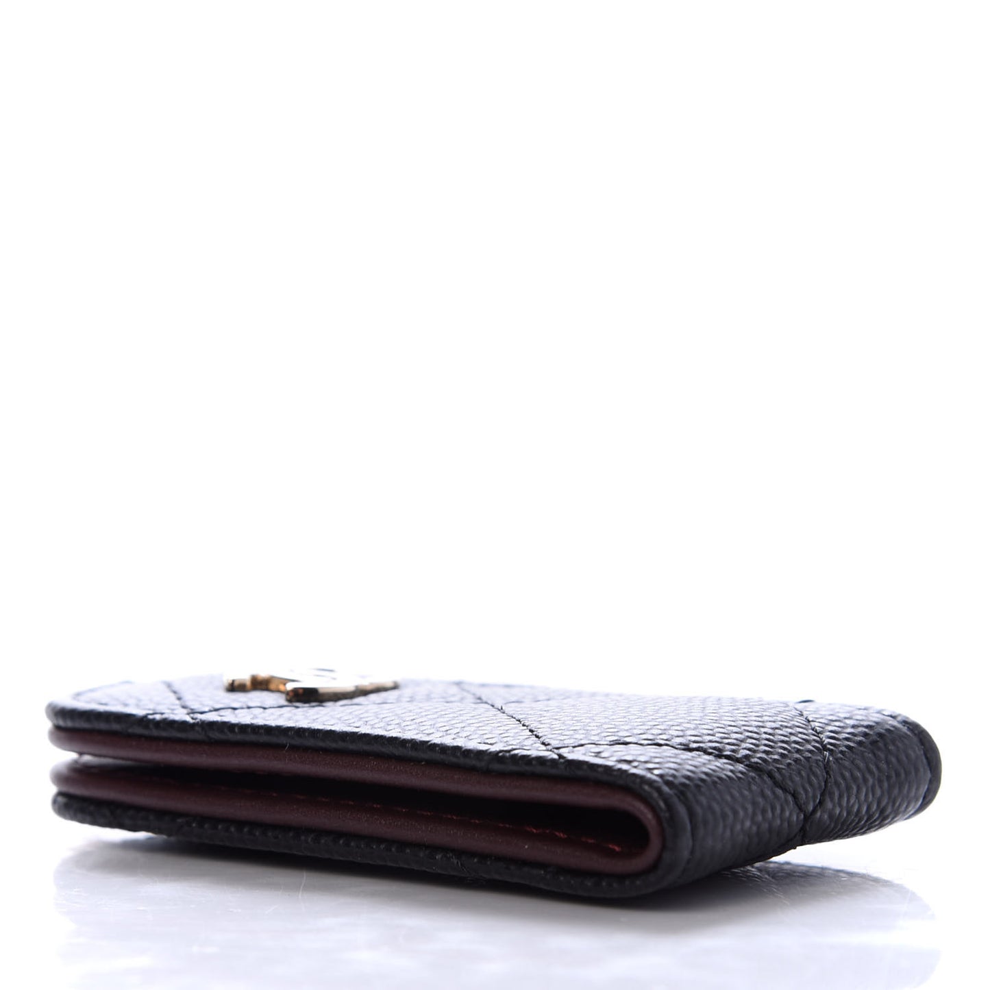 Caviar Quilted Money Clip Black