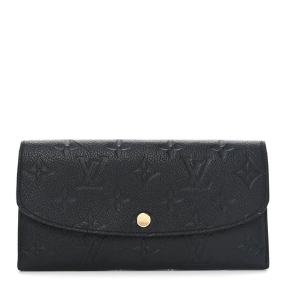 Louis Vuitton Empreinte Emilie Wallet Black Dune 1 of 7