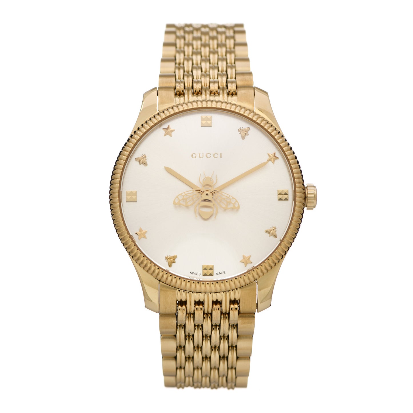 Stainless Steel 36mm G-Timeless Bee Quartz Watch Gold