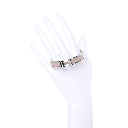 Hermes Narrow Enamel Clic Clac H Bracelet PM Marron Glace 2 of 5