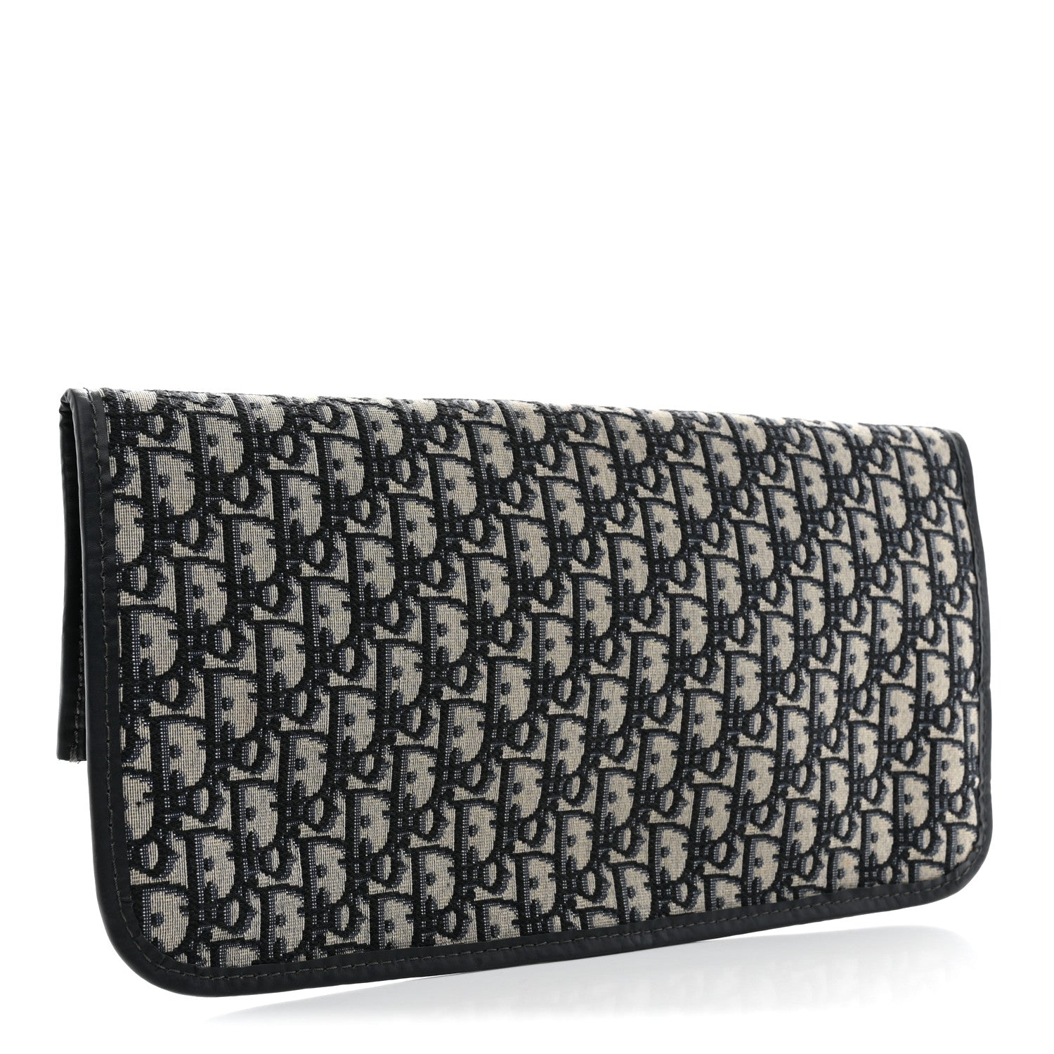 Christian Dior Oblique Fold Over Clutch Blue 3 of 7