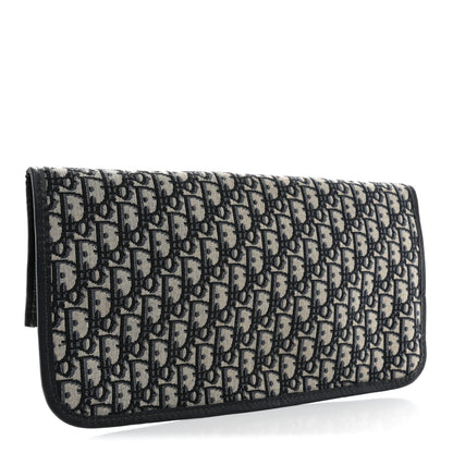 Christian Dior Oblique Fold Over Clutch Blue 3 of 7