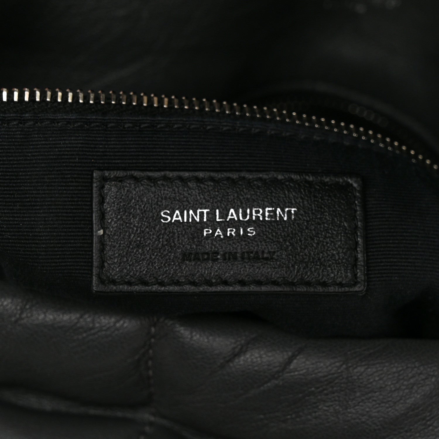 Saint Laurent Calfskin Quilted Medium Loulou Puffer Monogram Chain Satchel Storm 6 of 10