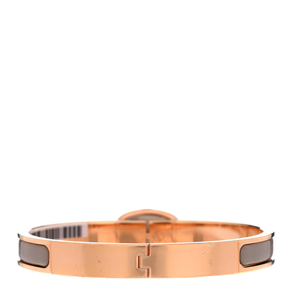 Hermes Enamel Mini Clic Chaine d'Ancre Bracelet PM Chataigne 3 of 4