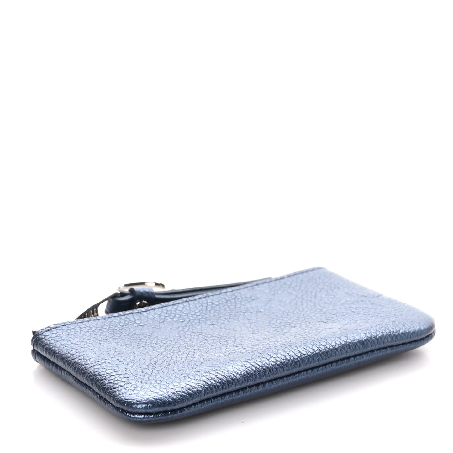 Metallic Empreinte Monogram Giant Key Pouch Navy Nacre