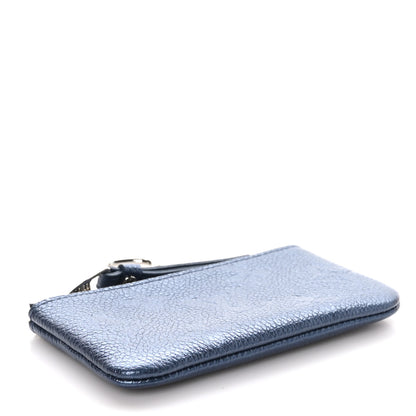 Louis Vuitton Metallic Empreinte Monogram Giant Key Pouch Navy Nacre 4 of 7