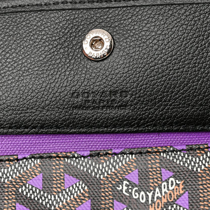 Goyard Goyardine Saint Louis Claire Voie GM Black Purple 7 of 11