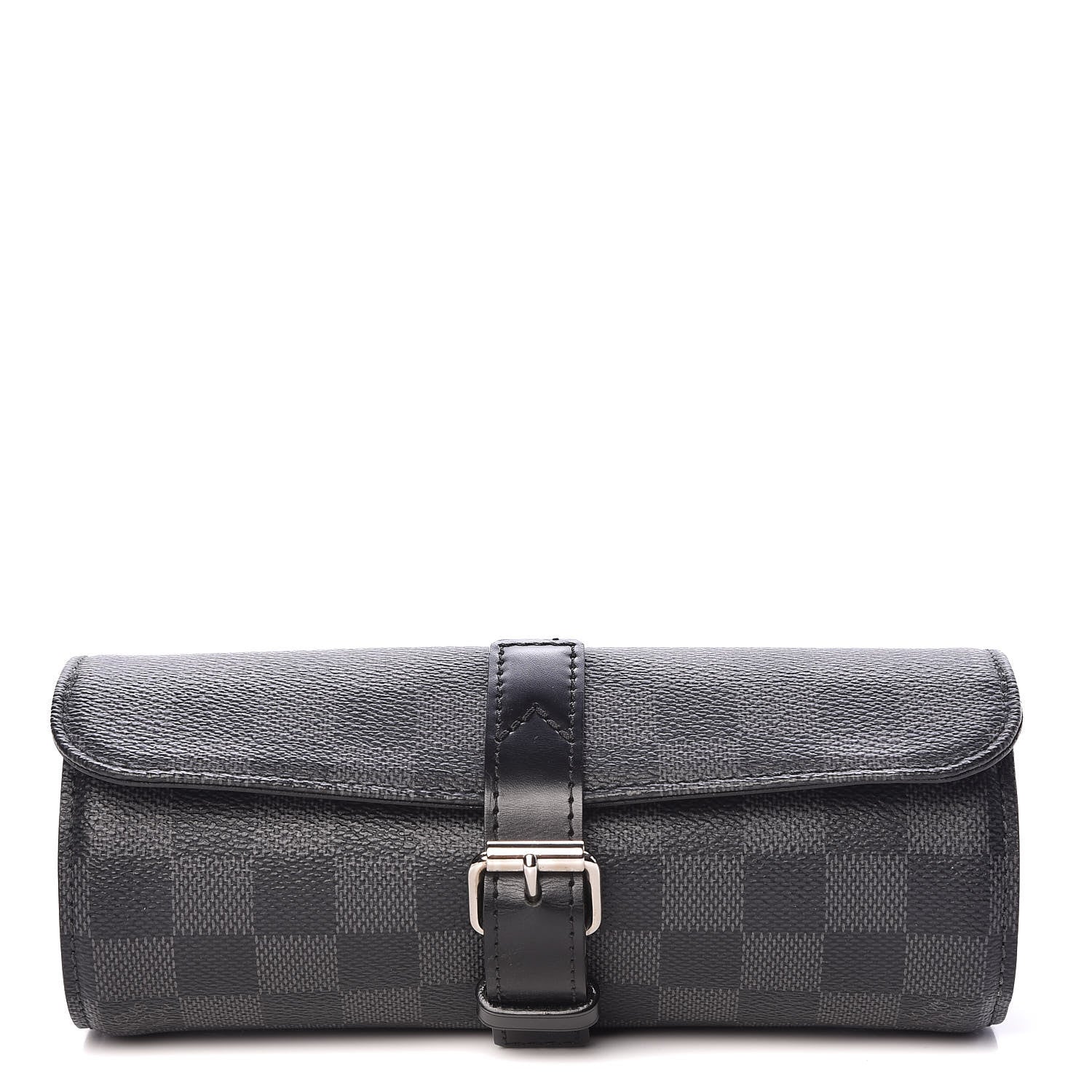 Louis Vuitton Damier Graphite 3 Watch Travel Case 1 of 7