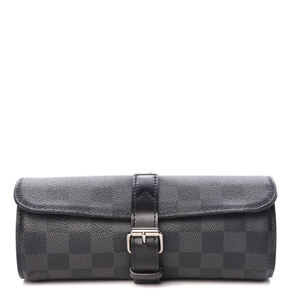 Louis Vuitton Damier Graphite 3 Watch Travel Case 1 of 7