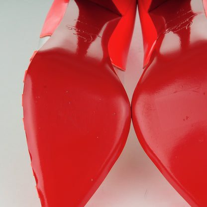 Christian Louboutin Patent Fluo PVC Pivichic 120 Pumps 34.5 Rose Paris 6 of 8