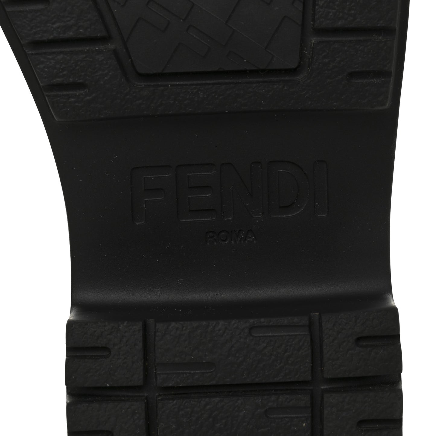 Vitello Abrasivato Fendigraphy 50mm Loafers 38 Black