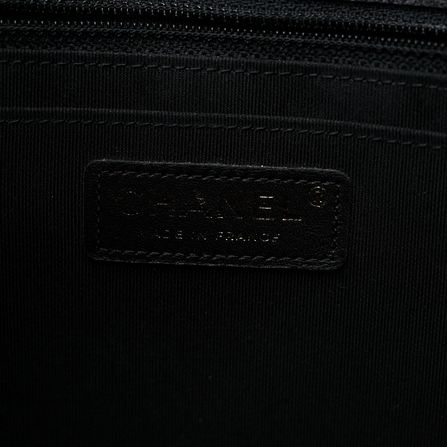 Calfskin Quilted Large Daily Shopping Bag Black