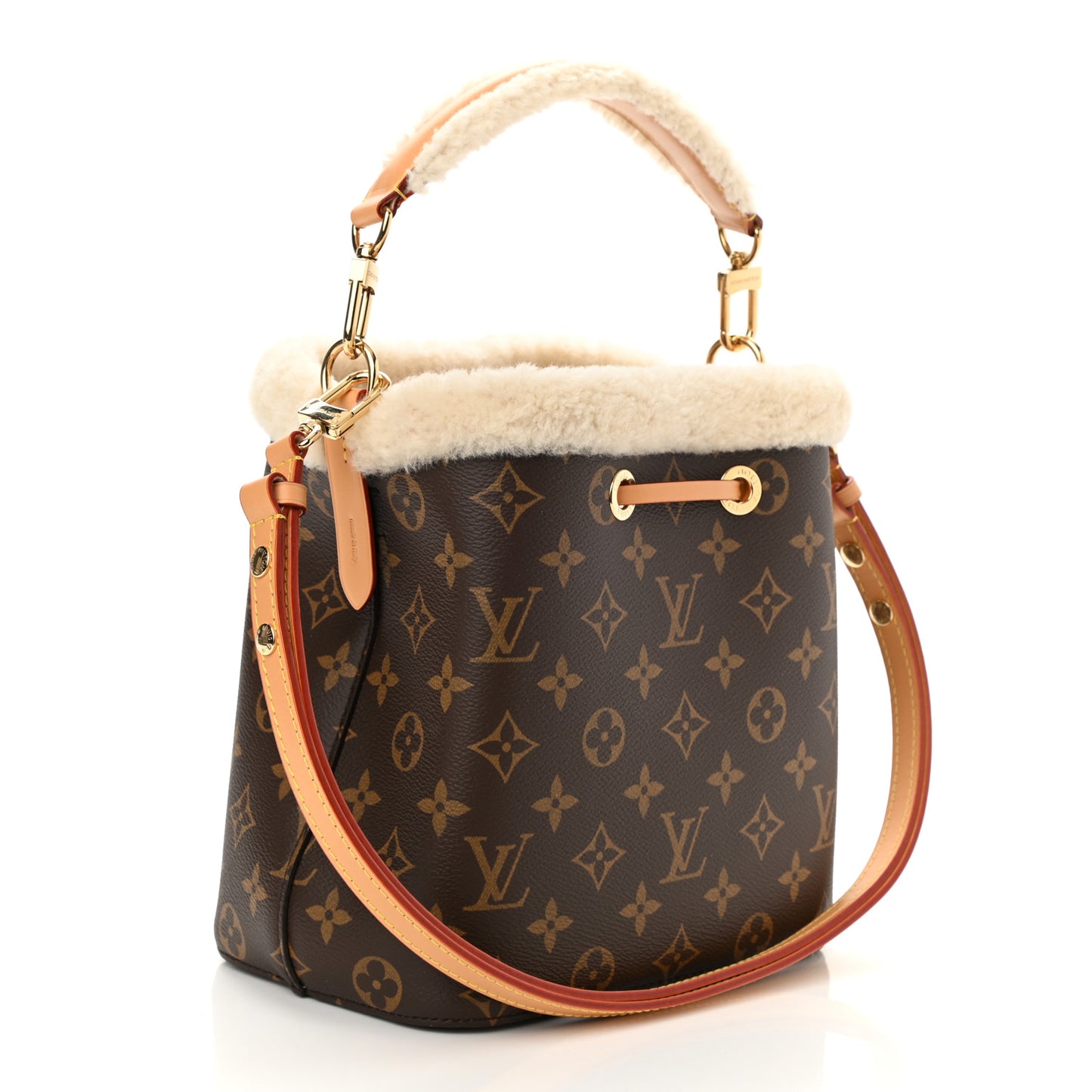 Monogram Shearling Cozygram Neonoe BB