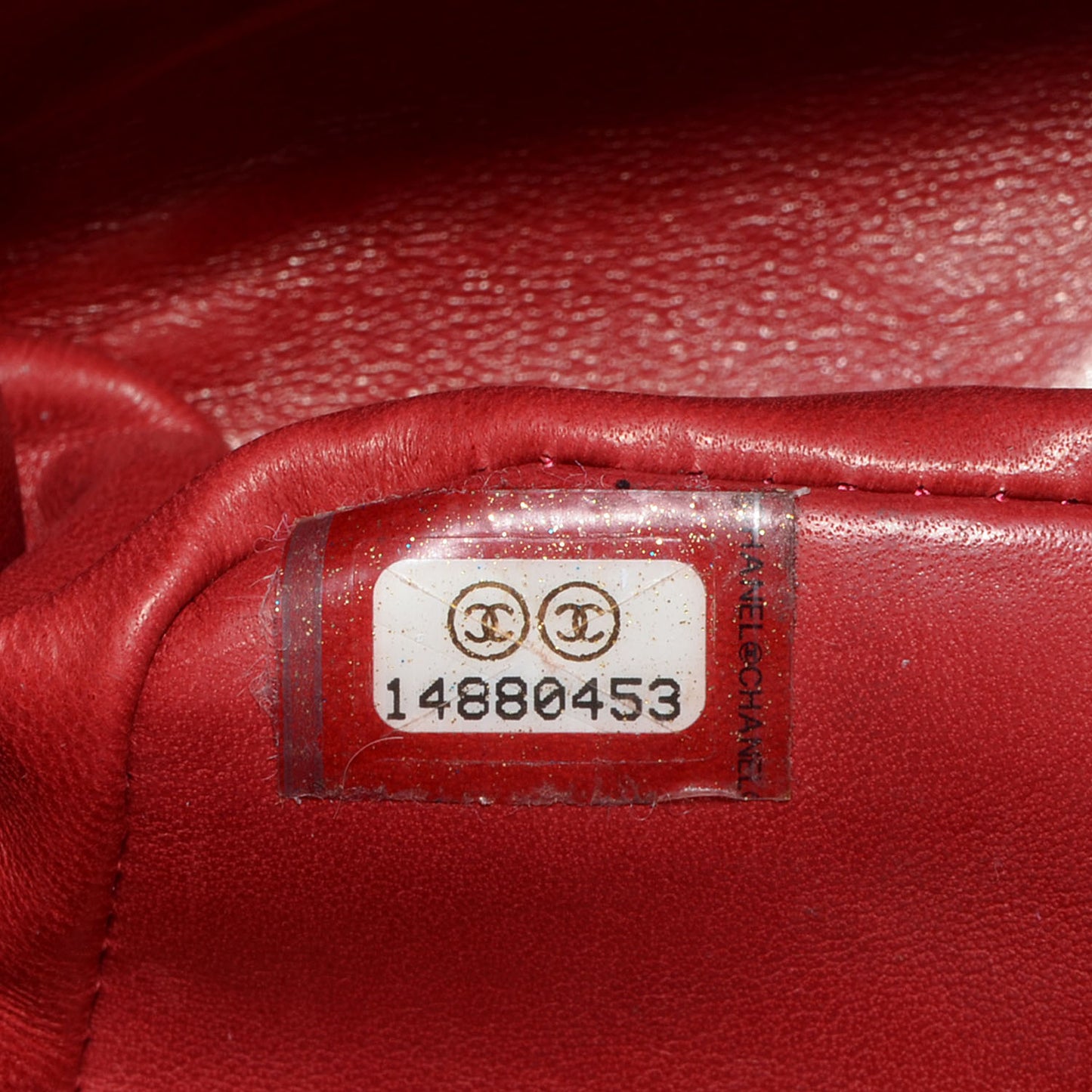 Lizard Quilted Medium Double Flap Red