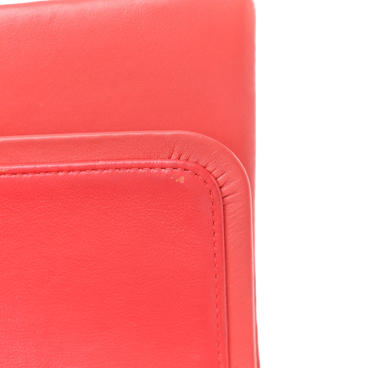 Chanel Patent Quilted Medium Double Flap Coral 11 of 21