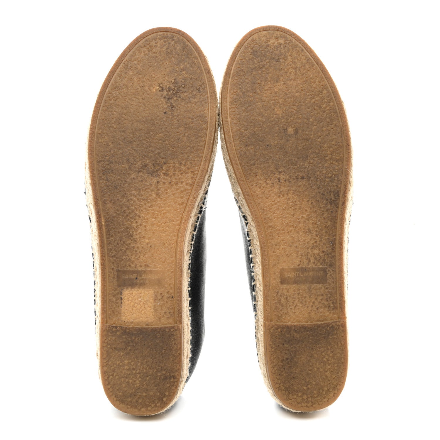 Saint Laurent Lambskin Monogram Espadrilles 40.5 Black 5 of 10