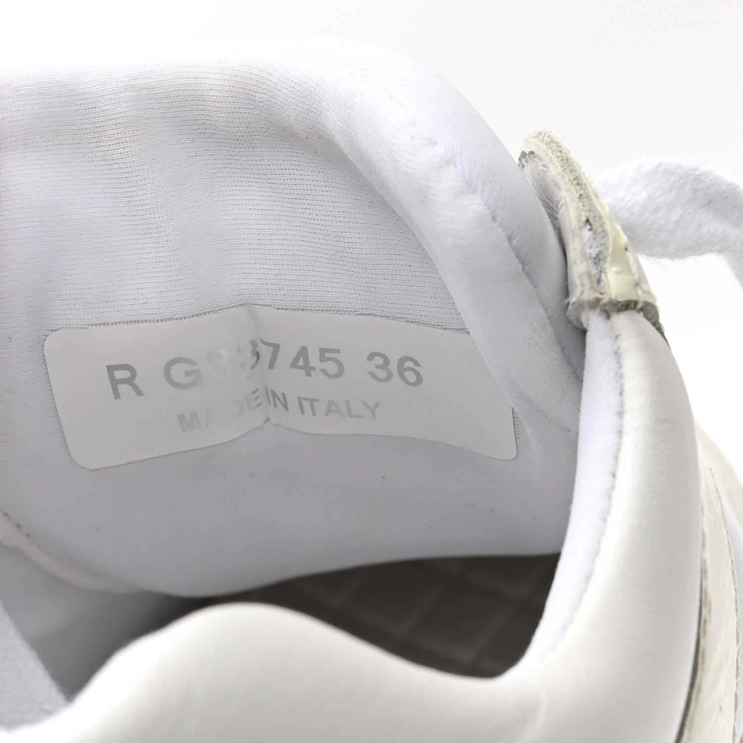 Chanel Suede Calfskin Fabric CC Sneakers 36 White 7 of 12