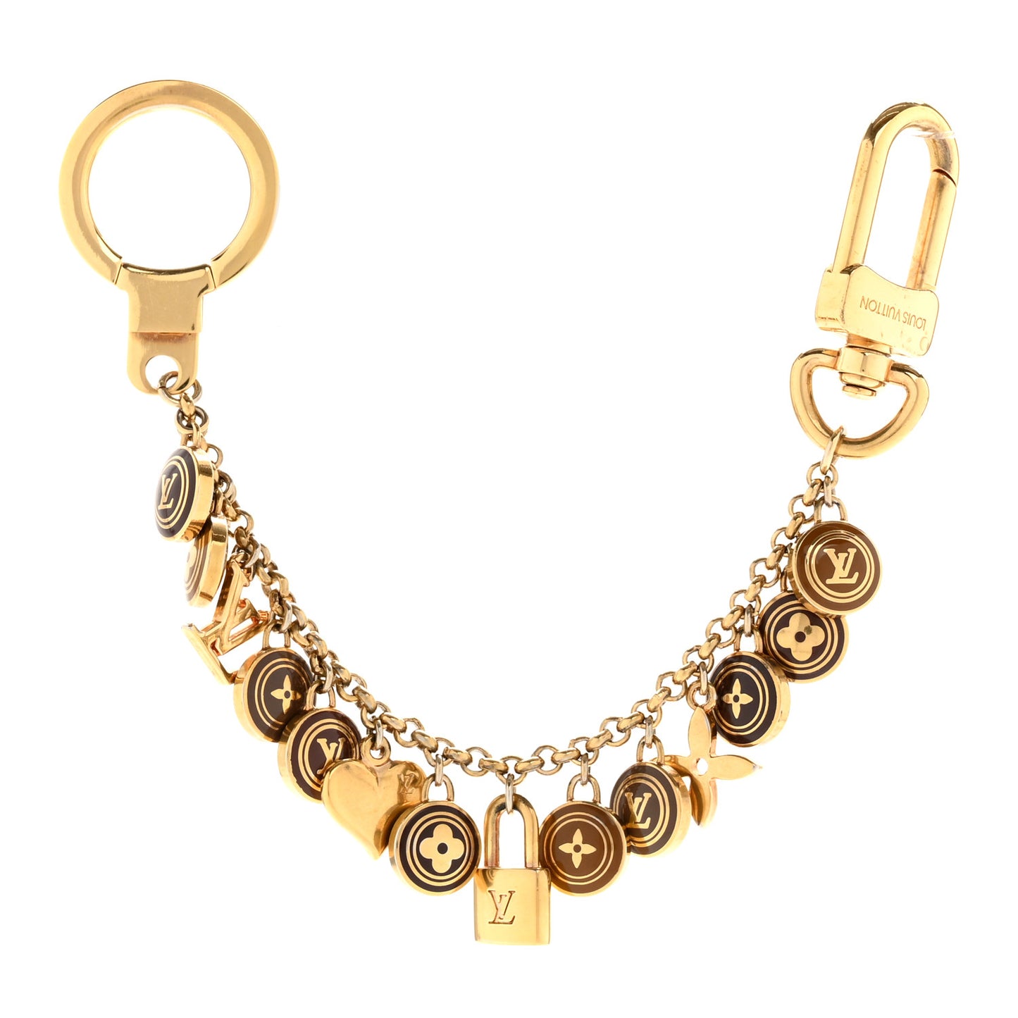 Pastilles Key Chain Bag Charm Brown