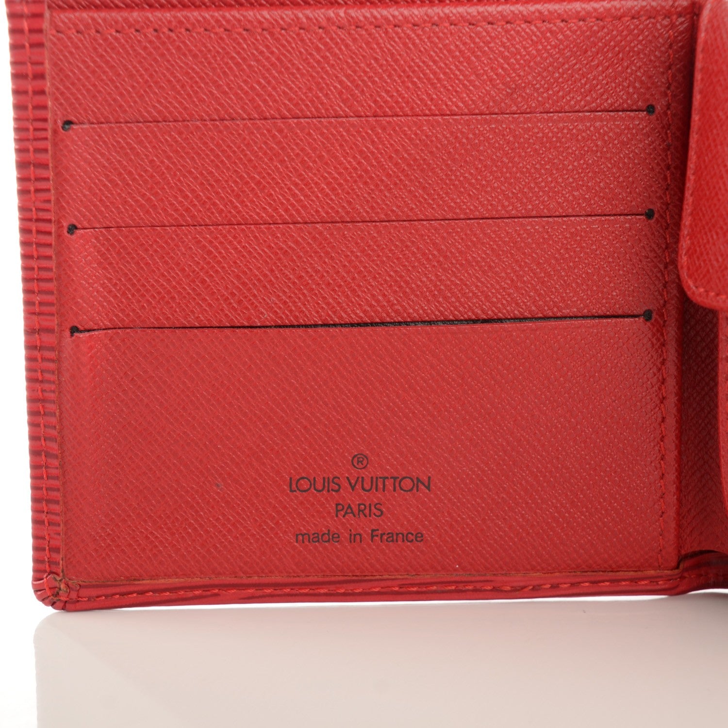 Louis Vuitton Epi Porte-Billets Cartes Credit Monnaie Wallet Castillan Red 6 of 7