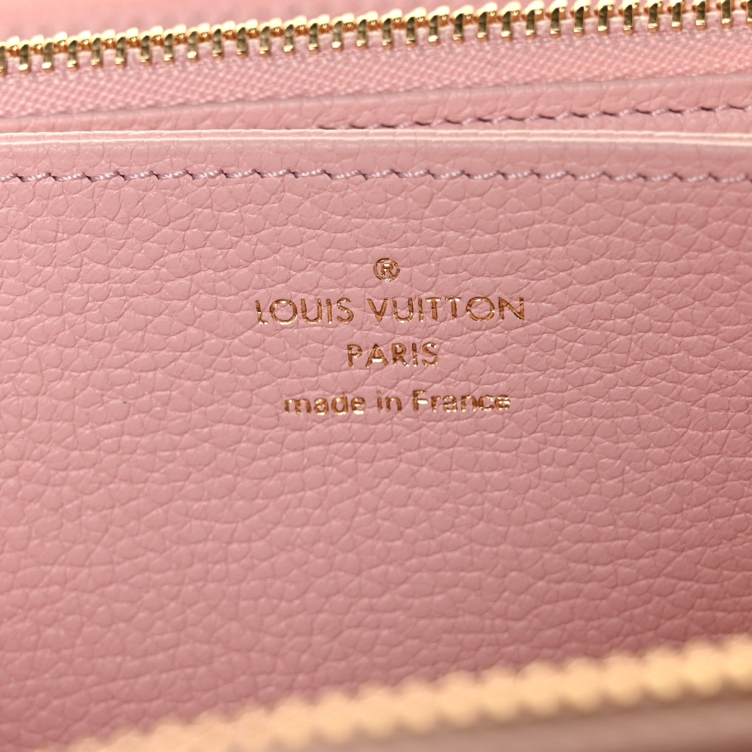 Louis Vuitton Empreinte Monogram Giant Broderies Zippy Wallet Pink Creme 6 of 9