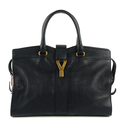 Saint Laurent Sheepskin Medium Cabas ChYc Navy 1 of 8