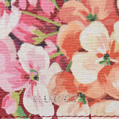 Gucci Calfskin Blooms Print Chain Wallet Romantic Cherry Multicolor 9 of 10