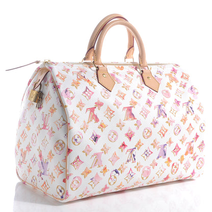 Louis Vuitton Watercolor Aquarelle Speedy 35 White 3 of 7