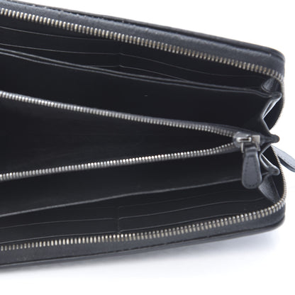 Bottega Veneta Nappa Intrecciato Zip Around Wallet Black 5 of 9