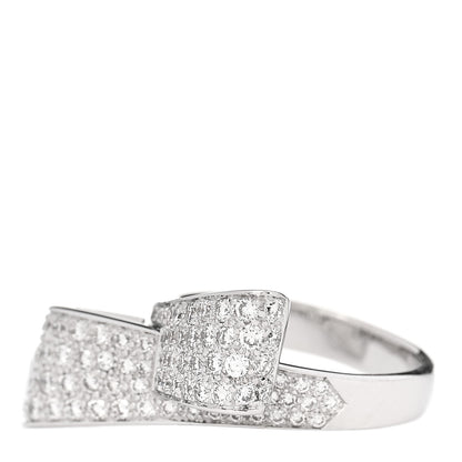 Parker & West by FASHIONPHILE 18K White Gold Diamond 1.26ctw Bow Ring 53 6.25 3 of 10