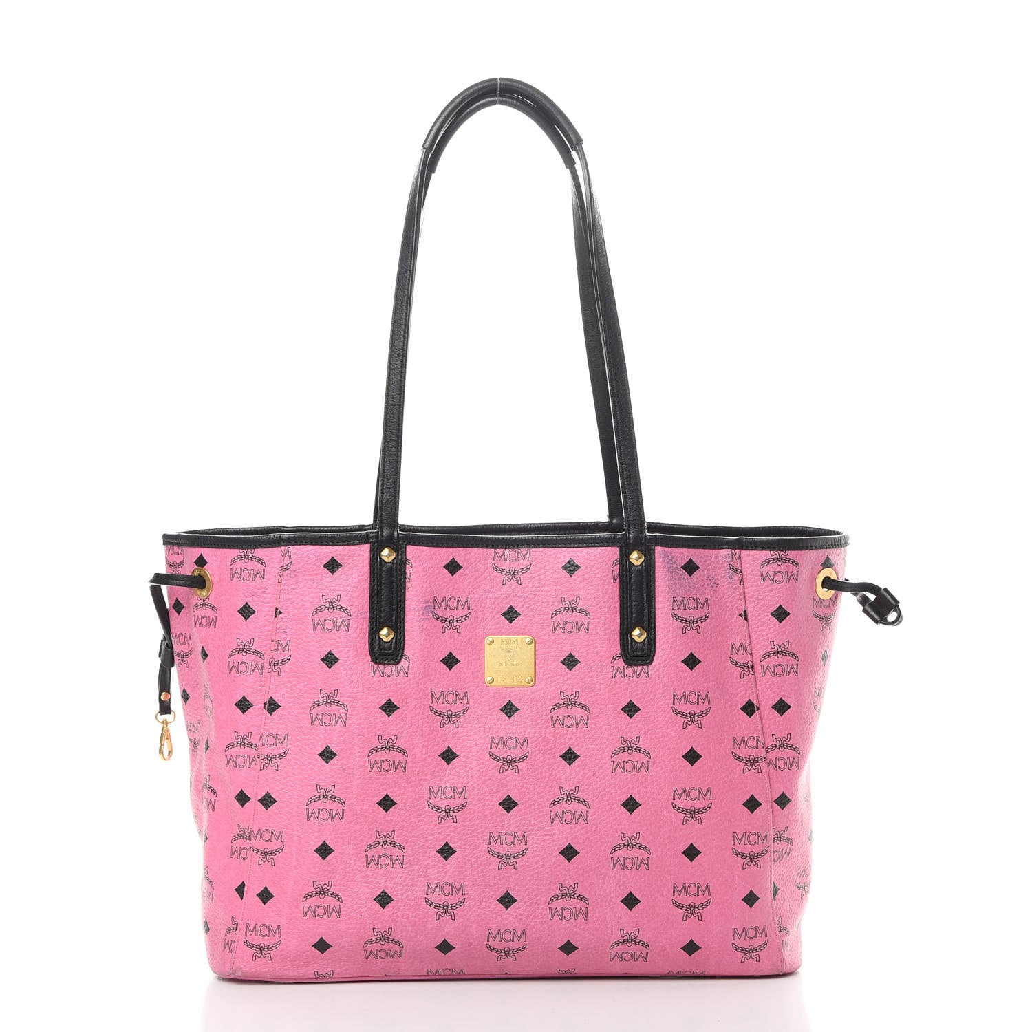 MCM Visetos Medium Liz Reversible Shopper Tote Pink 3 of 23