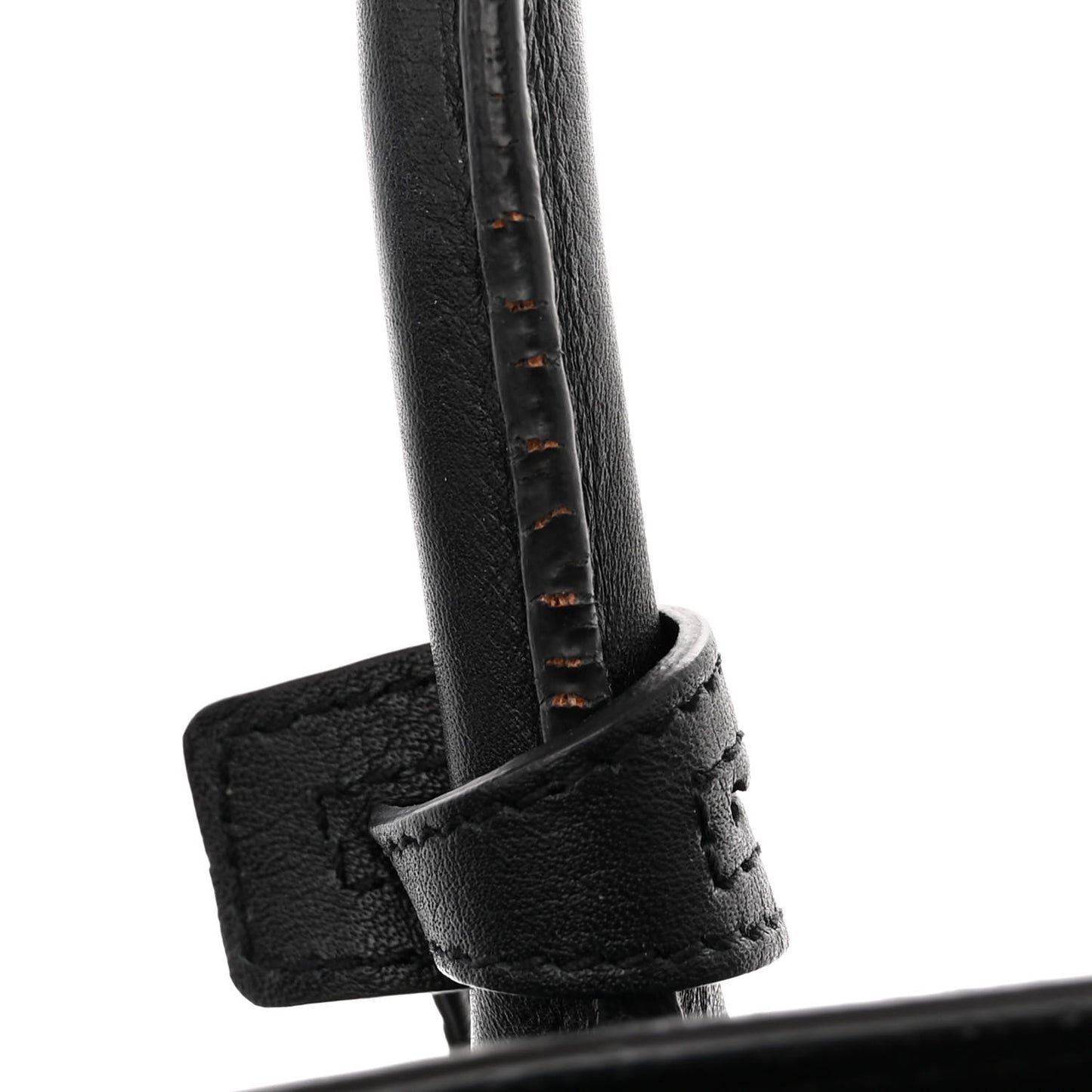 Python Calfskin Embossed Small Sac de Jour Black