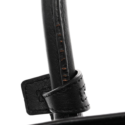 Saint Laurent Python Calfskin Embossed Small Sac de Jour Black 15 of 17