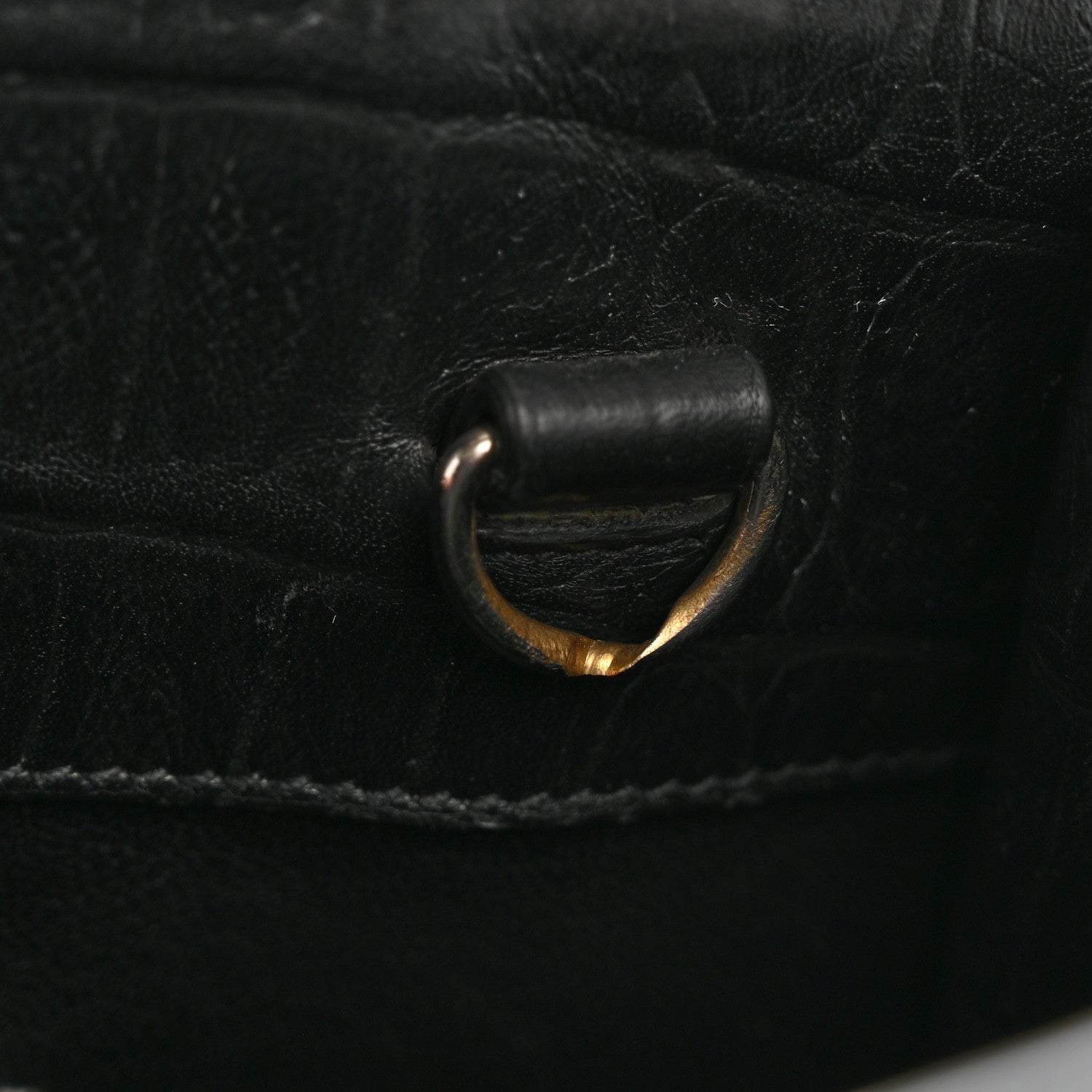 Saint Laurent Calfskin Crocodile Embossed Baby Sac De Jour Black 12 of 14