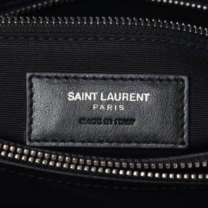 Saint Laurent Calfskin Y Quilted Monogram Medium Loulou Chain Satchel Black 9 of 12