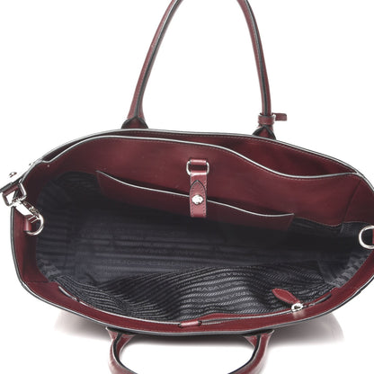 Prada City Calf Tote Granato 6 of 11